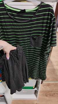 Piżama krótkie spodenki szorty koszulka t-shirt plus size