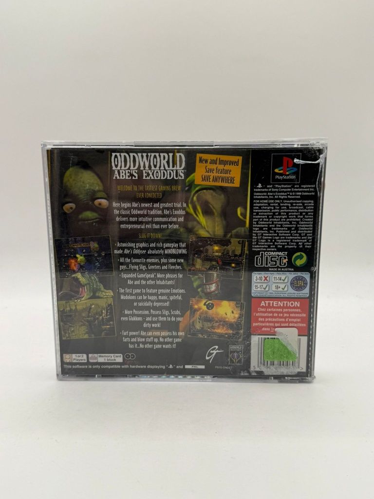 Oddworld Abe's Exodus 3xA Ps1 nr 4092