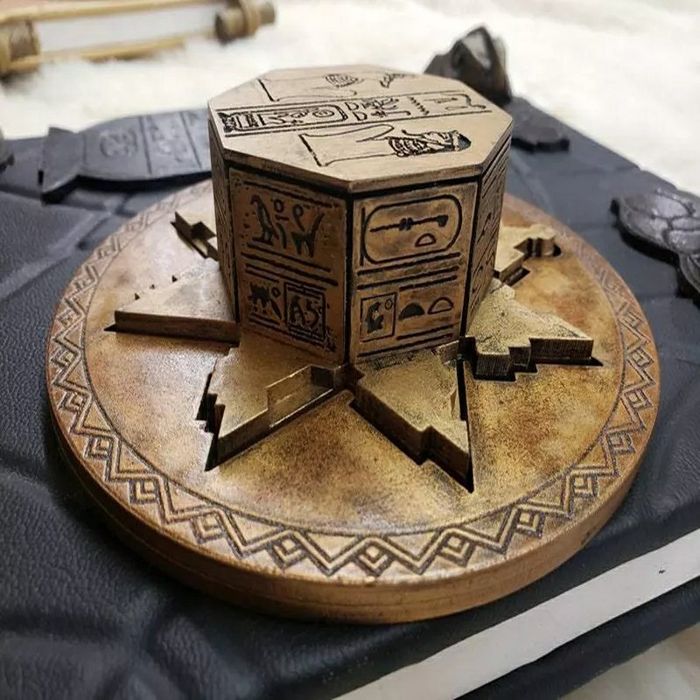 Adereço de Múmia Hamunaptra Livro dos Mortos Livro dos Vivos Antigo Eg