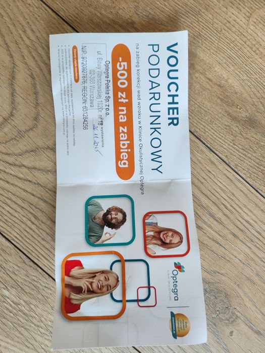 Voucher -500 zł na laserowa korekcję wzroku Optegra