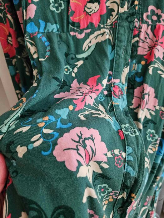 Reserved Floral Green Long Dress