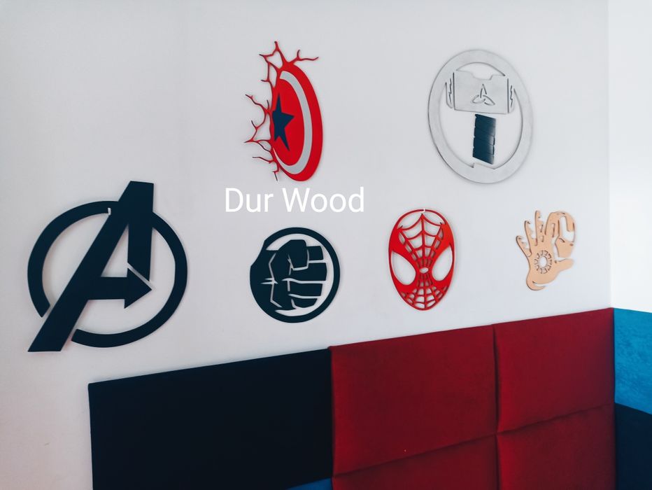 Spiderman na ścianę kapitan Ameryka do pokoju dziecka  dekoracje Dur W