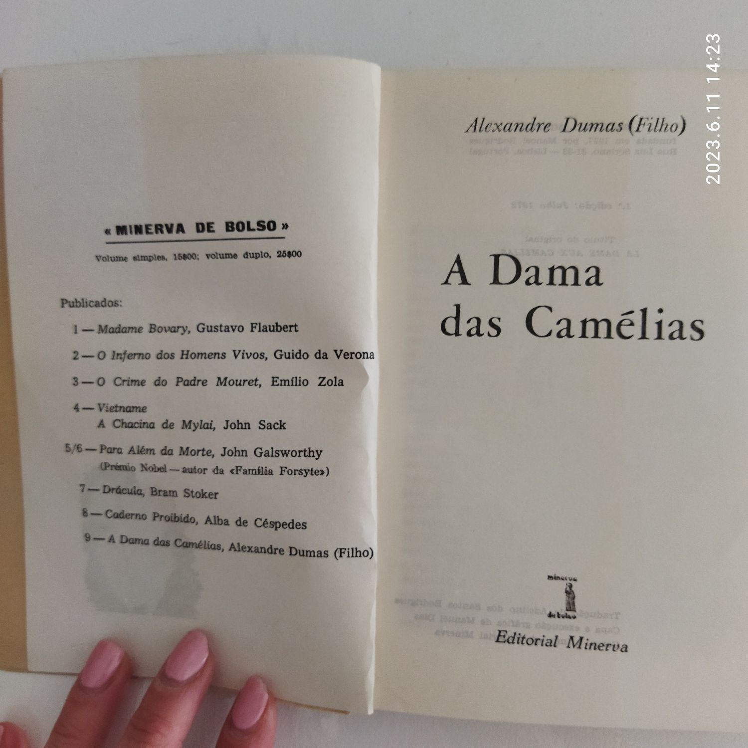 A dama das camélias 1° edição