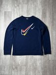 Свитшот Nike Swoosh размер S оригинал спортивная кофта синяя новая air