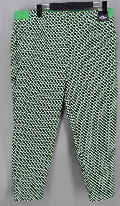 Zwężane spodnie z nadrukiem Marks & Spencer – rozmiar 48