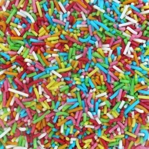 Posypka Cukrowa Owocowa - Wielokolorowa Mix Kolorów - 50G