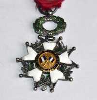 Medalha da Ordem Nacional da Legiao de Honra de 1870, em Ouro e prata.
