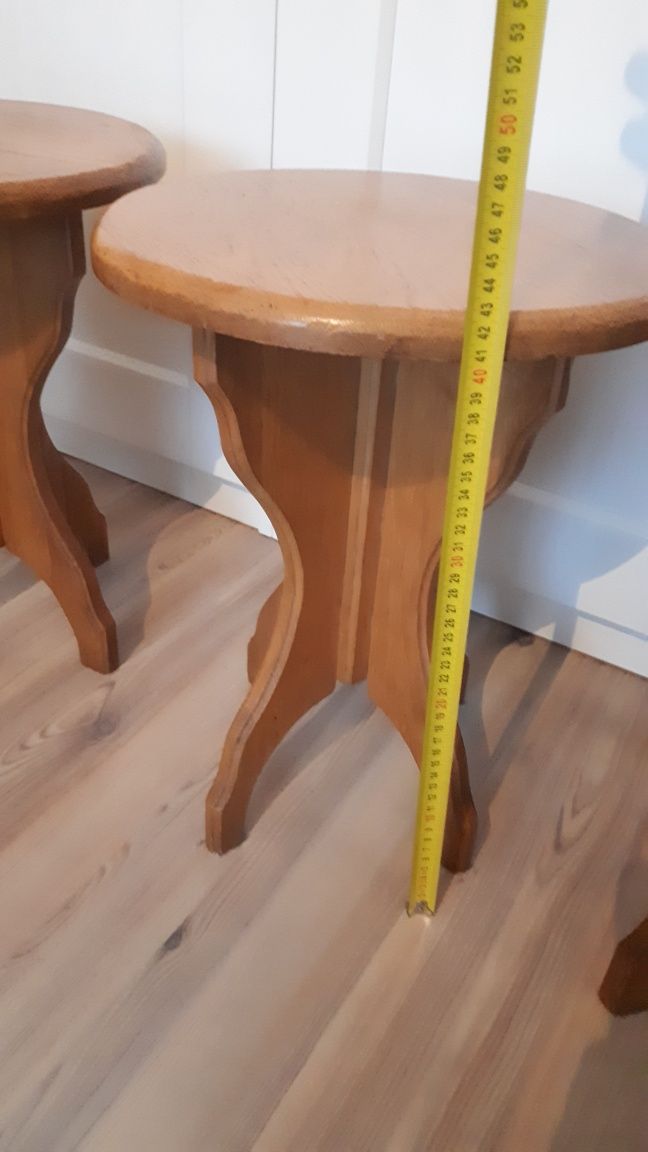 Taboret/stołek drewniany