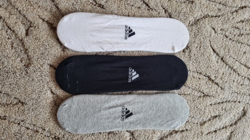 носки сліди adidas компл 3шт XL / XXL ( 47 48 49 50 р. )