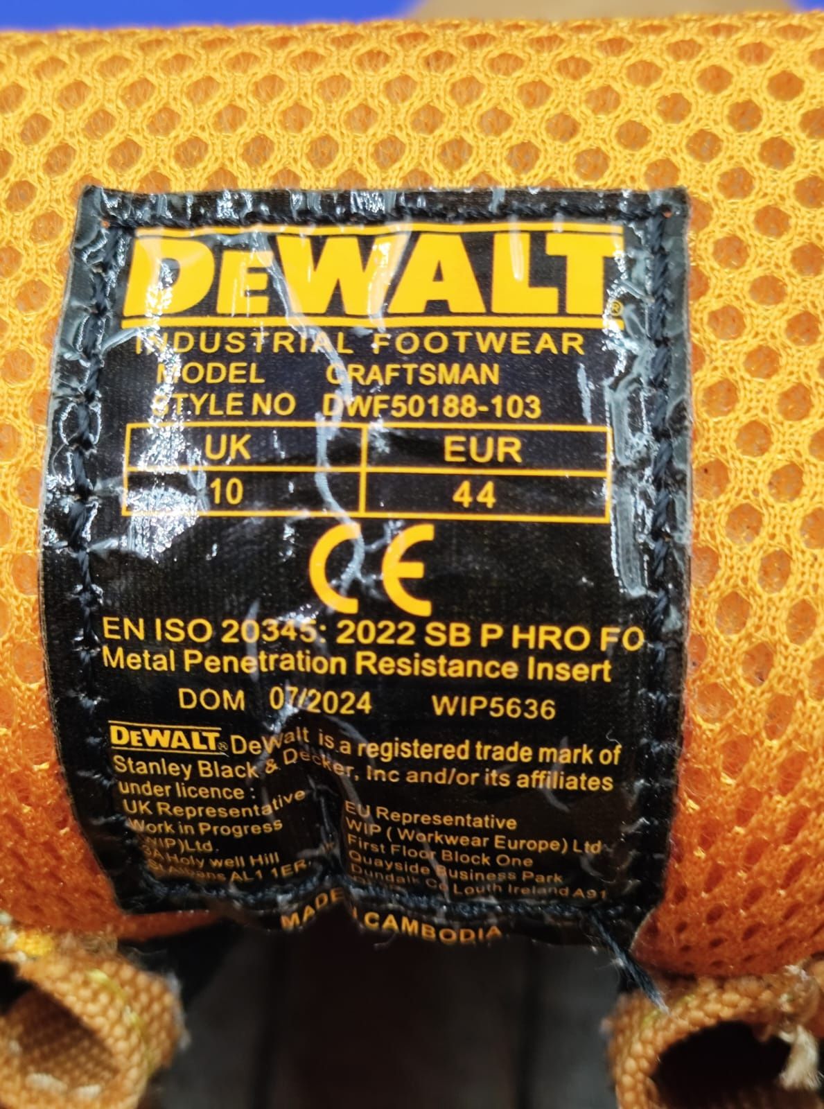 Робочі черевики DeWalt - 44 розмір. Оригінал