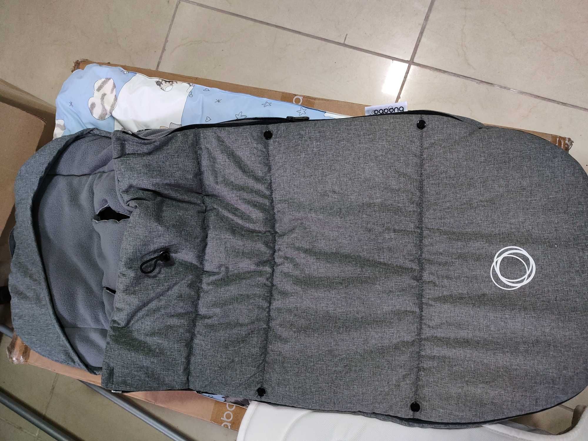 Коляска Bugaboo Fox 2, Black, Grey melange  футмуф візочок