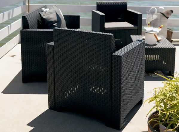 Комплект мебели для сада садовые кресла стол сундук диван дачні меблі