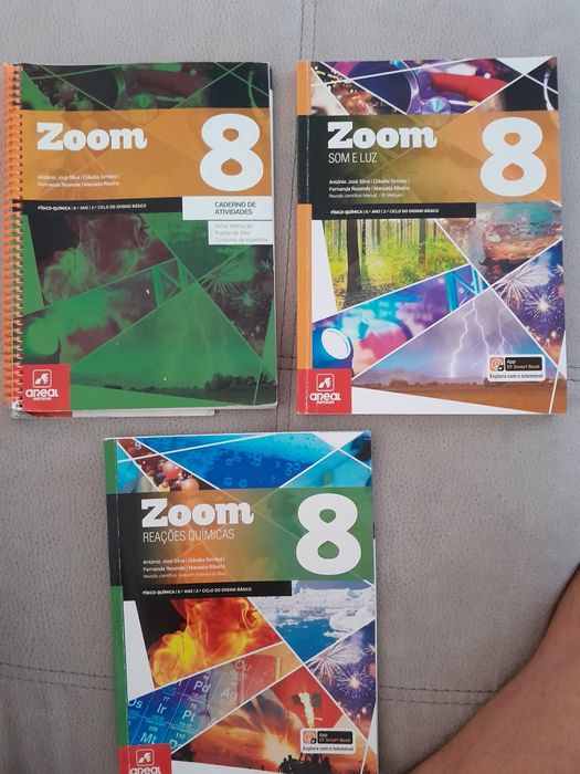Manuais e cadernos de atividades de físico-química 8⁰ano