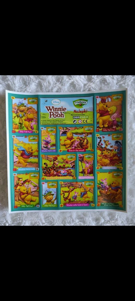 Naklejki nalepki Kubuś Puchatek Disney zielone