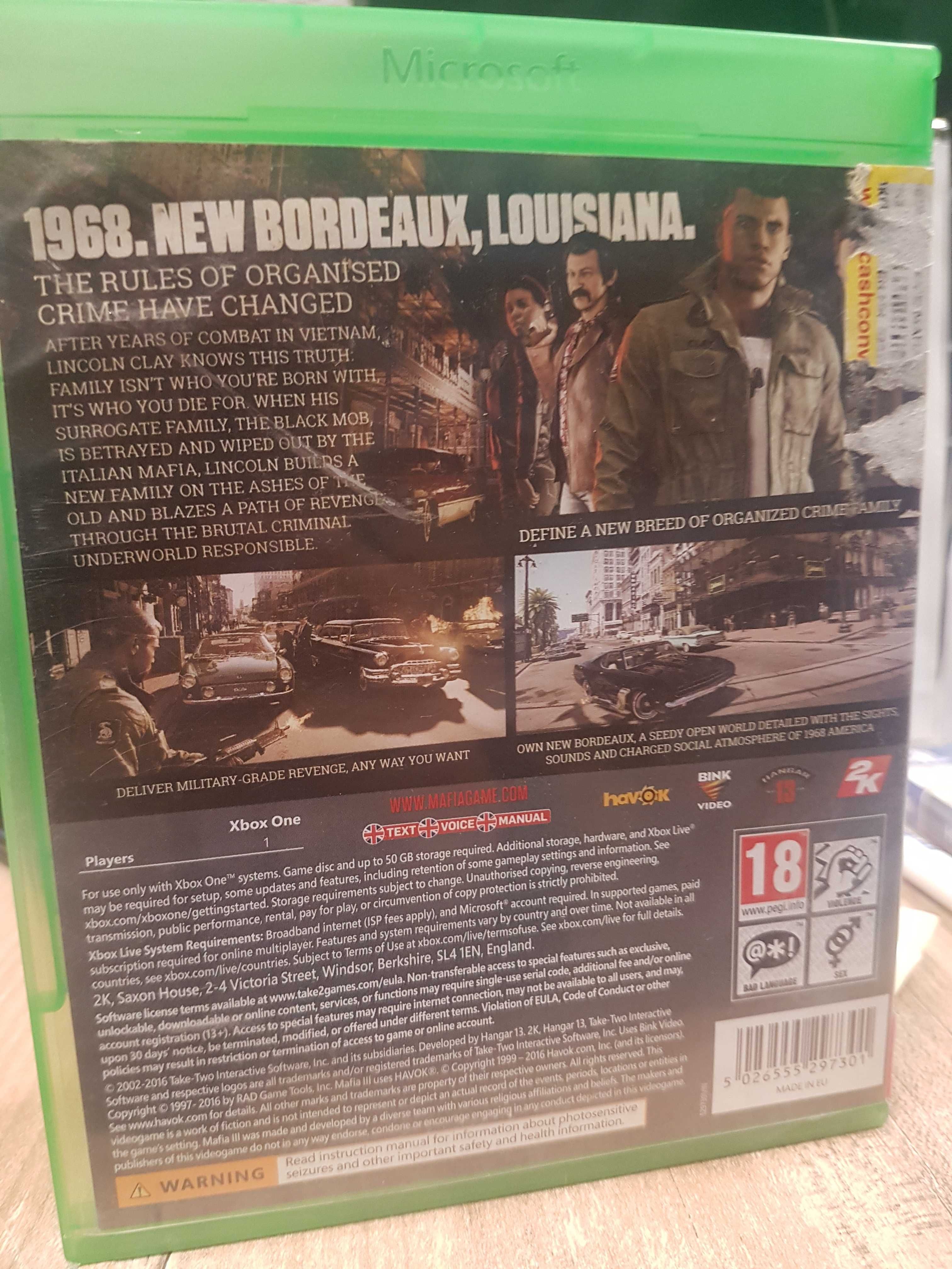 Mafia III Microsoft Xbox One Series X SklepRetroWWA