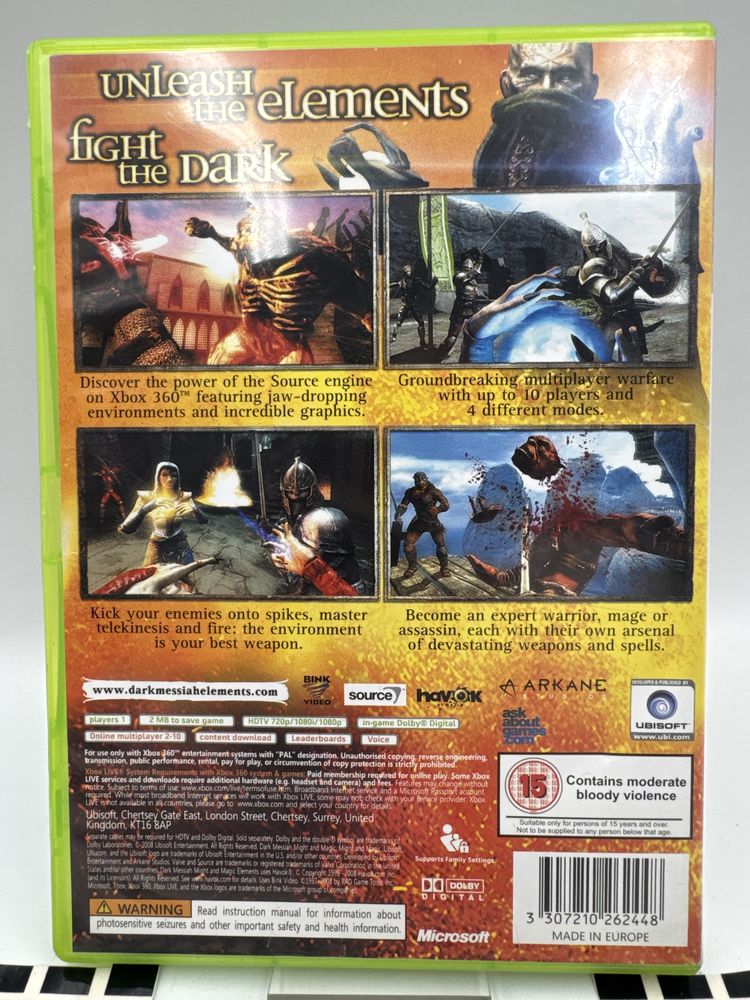 Dark Messiah of Might and Magic Elements Xbox 360 Gwarancja