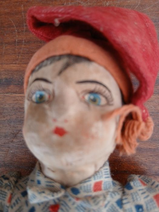 Boneco Antigo em Pano pintado