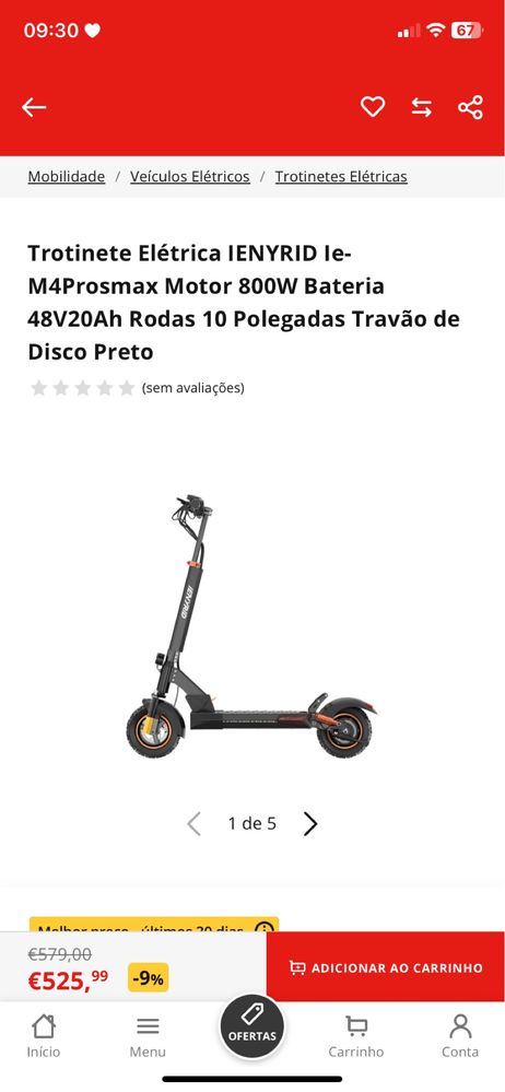 Trotinete Elétrica IENYRID M4 pro S Max