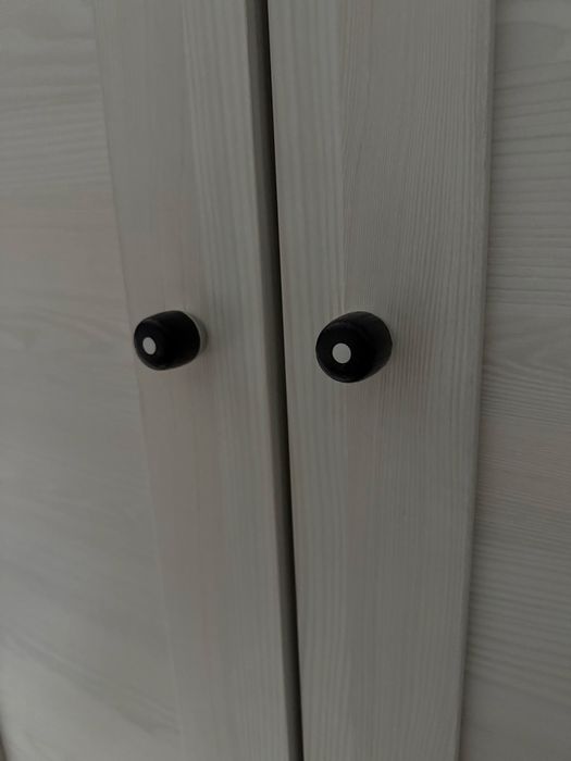 Szafa dwudrzwiowa komoda z szufladami szara ikea agata meble