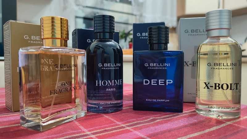 1 szt Homme+1szt X-Bolt+ 1szt Deep+1szt One Fragrance G. Bellini