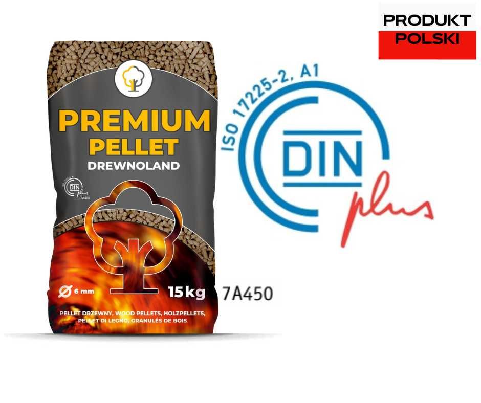 Pellet Premium iglasty 6mm certyfikat DIN Plus A1 Producent Drewnoland