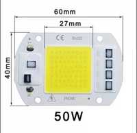 Світлодіод 50W 220V, біле світло.