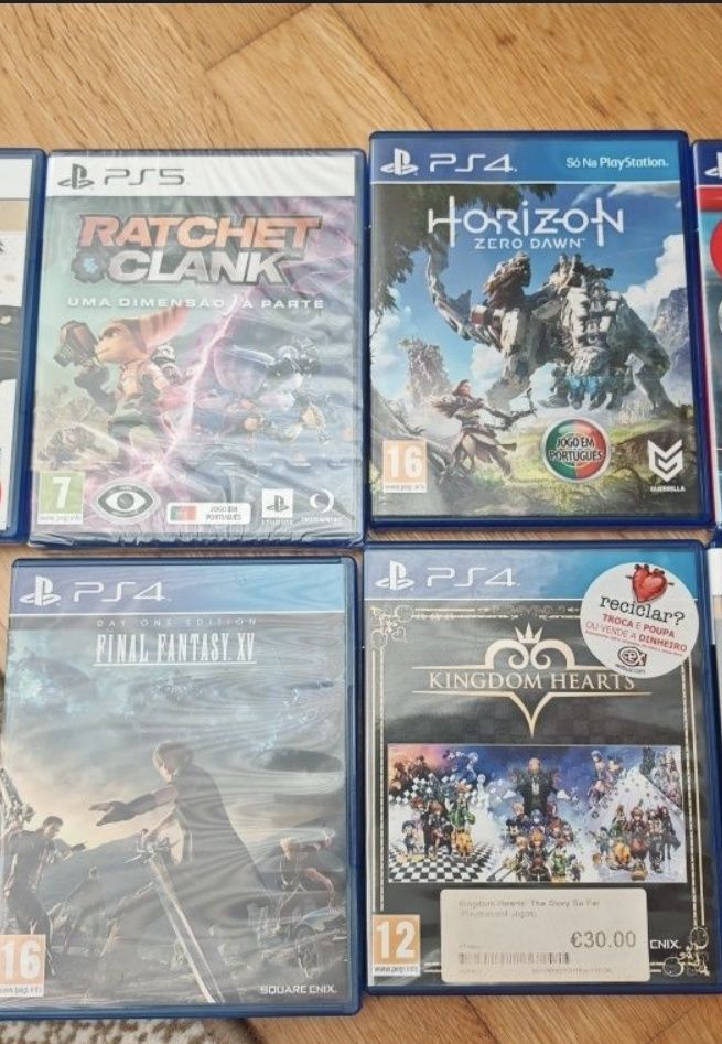 JOGOS para PS5 e PS4 em excelentes condições com caixa e sem riscos