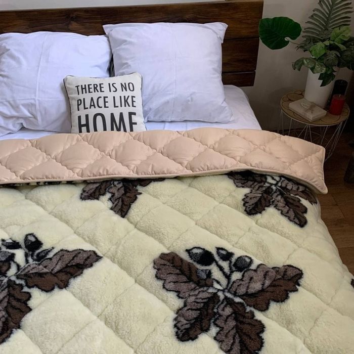 Хутряна ковдра фабрики ОДА  Арктика теплое зимнее одеяло шерстяное