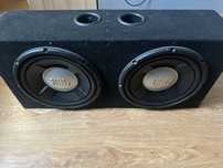 subwoofer JBL 1200W 300RMS 2x Kondensator wzmacniacz