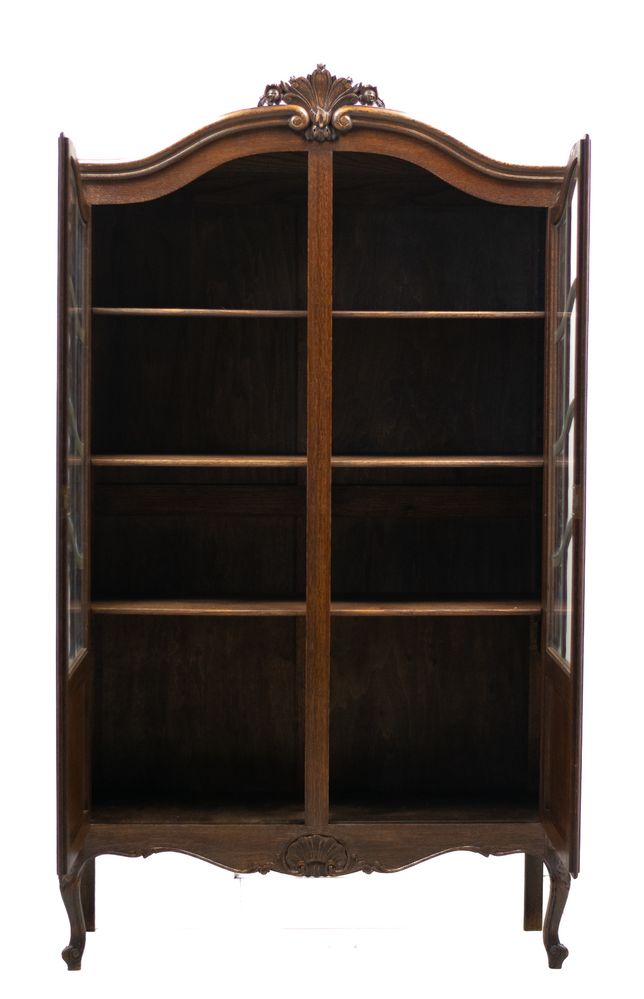Biblioteczka biblioteka witrynka debowa