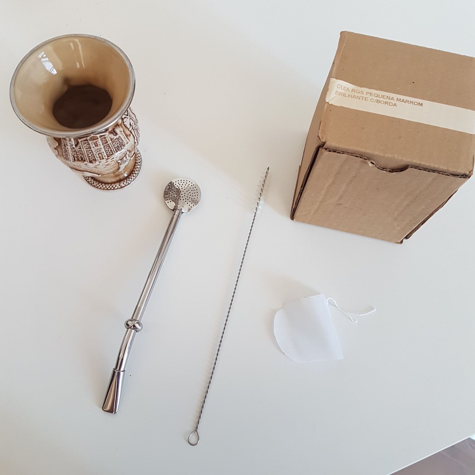 Conjunto bomba e Cuia para chimarrão