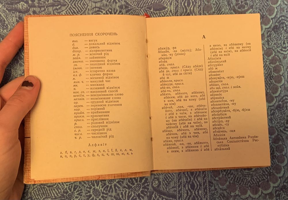 Антикварний орфоргафічний словник української мови (1964 р.)