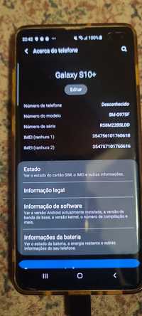 Samsung Galaxy S10 Plus 512 Gb como novo