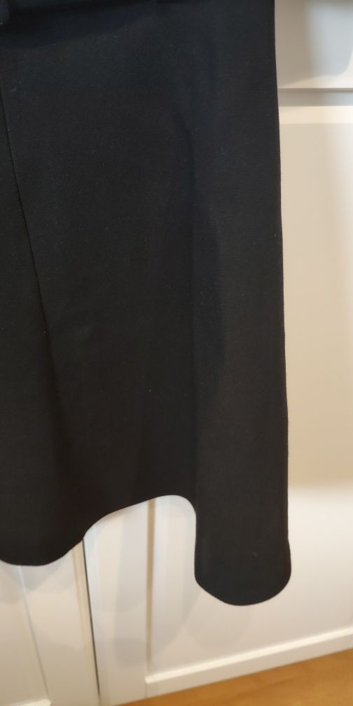 Spódnica Zara M elegancka czarna szeroka rozkloszowana vintage retro