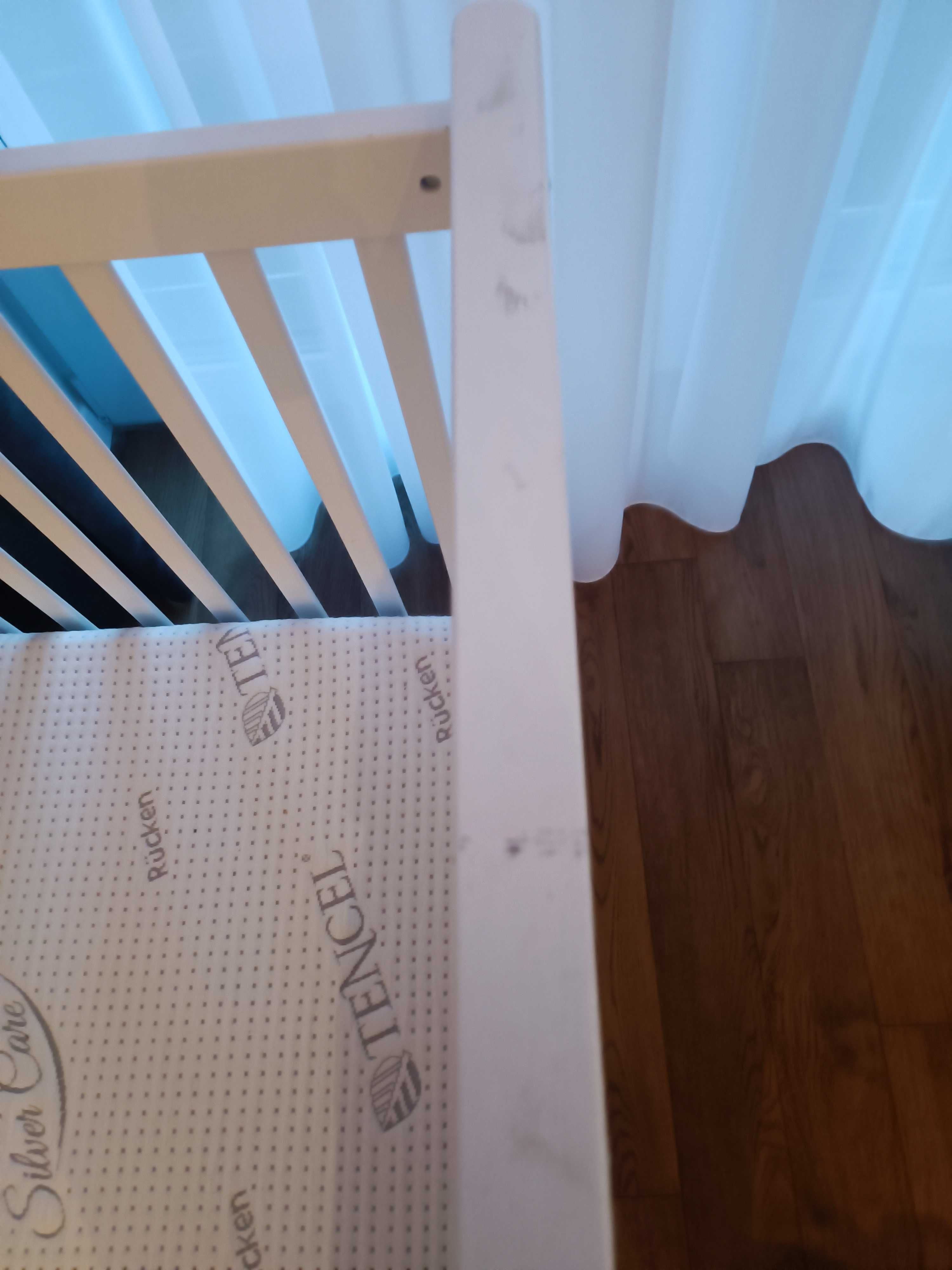 Łóżeczko Bellamy Marylou 70x140 z materacem Rucken