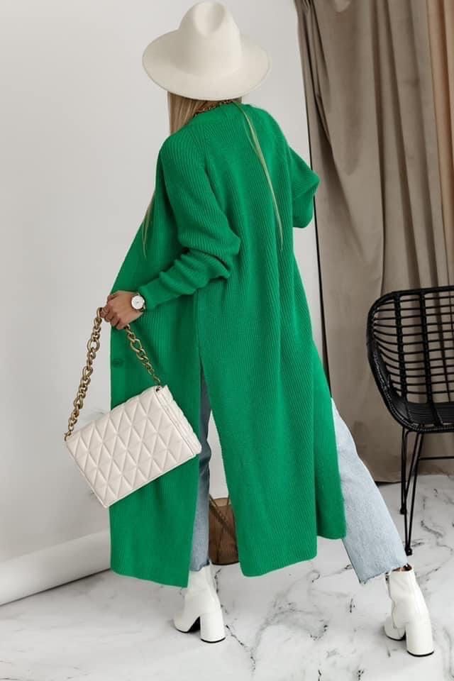 Zielony kardigan ‚Loci Style’