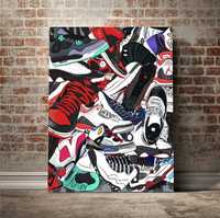 Obraz na płótnie 70x50cm Sneaker Nike buty Jordan