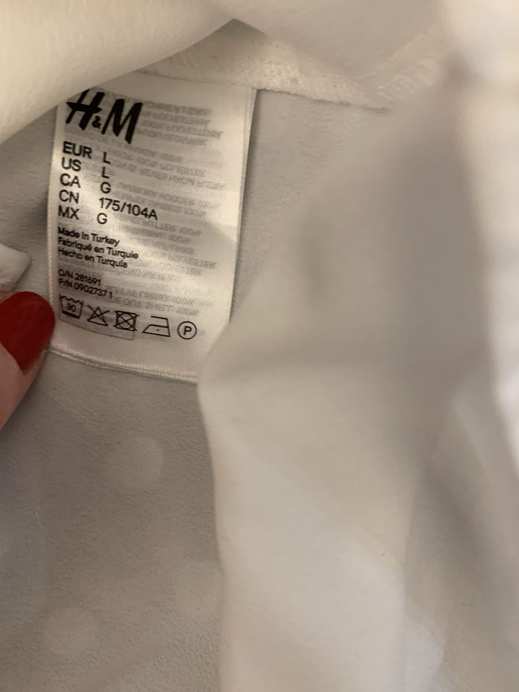 Koszula biała w kropki H&M