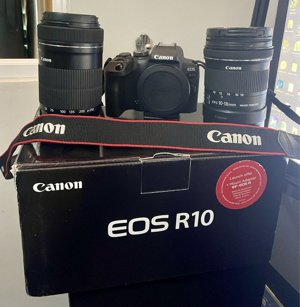 Canon R10 como nova