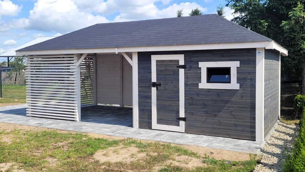 Domek narzędziowy NOEMI II Altana/Drewutnia Lamele 3x6 DREWNOTRIK.PL