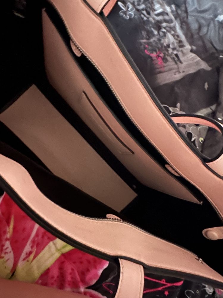 Rozowa torebka shopper Calvin Klein