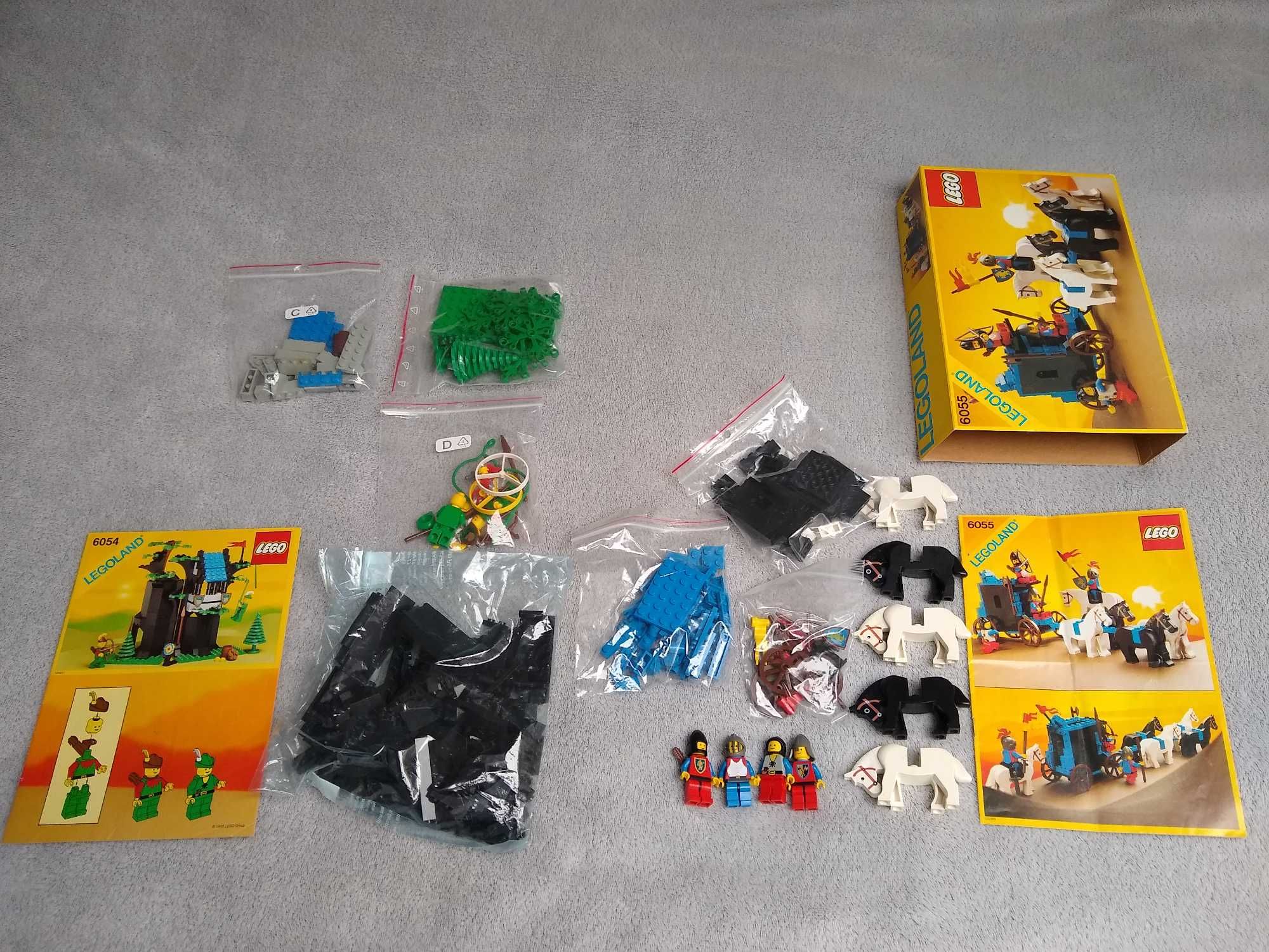 100% Lego 6054 Lego 6055 Castle Rycerze Forestmen Robin Hood Wóz
