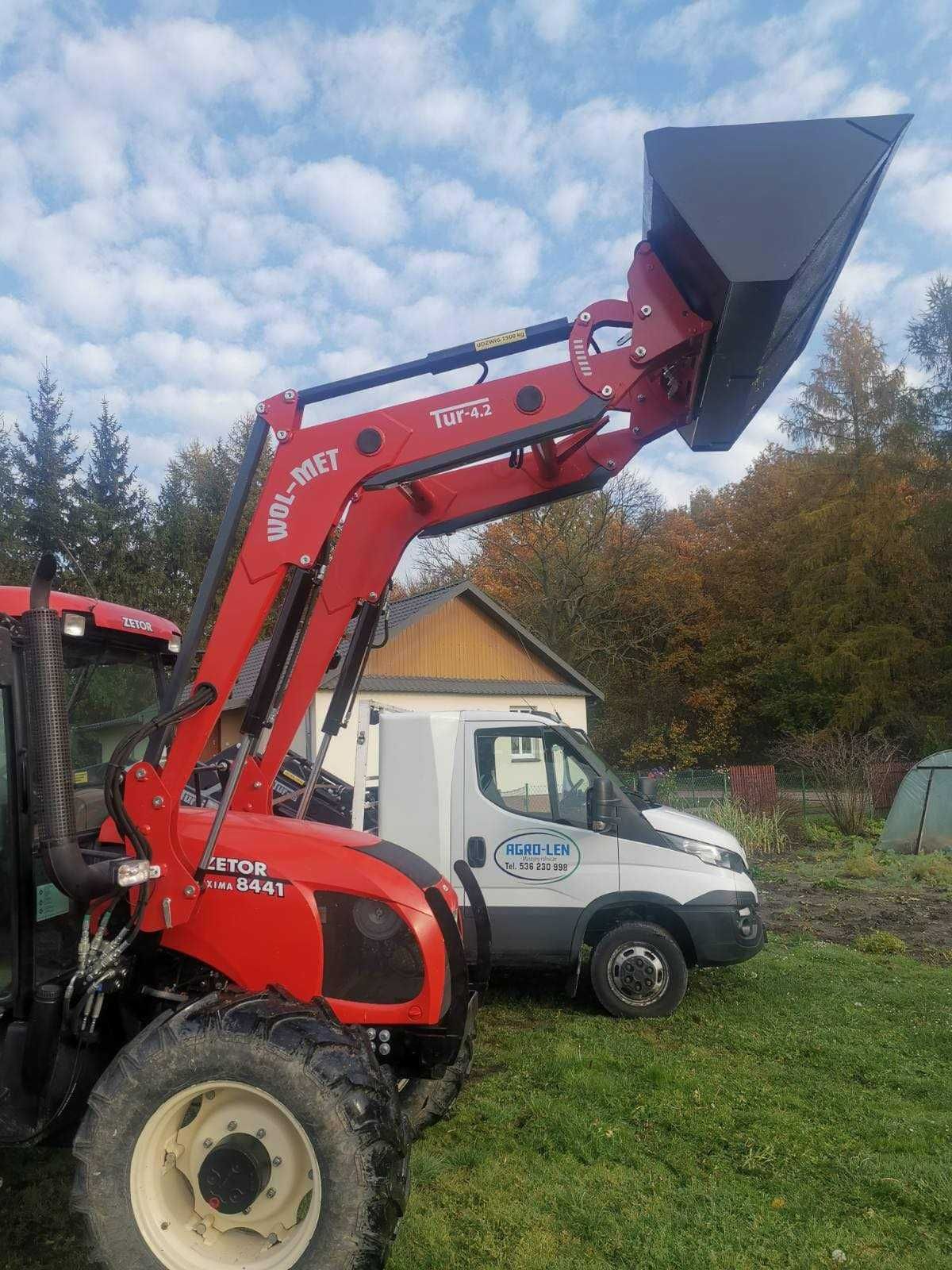 Ładowacz czołowy udźwig 1500 kg tur 4 transport gratis