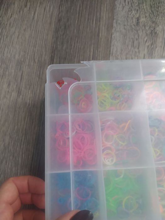 Великий набір резинок для плетіння 2шт+пакет брелків