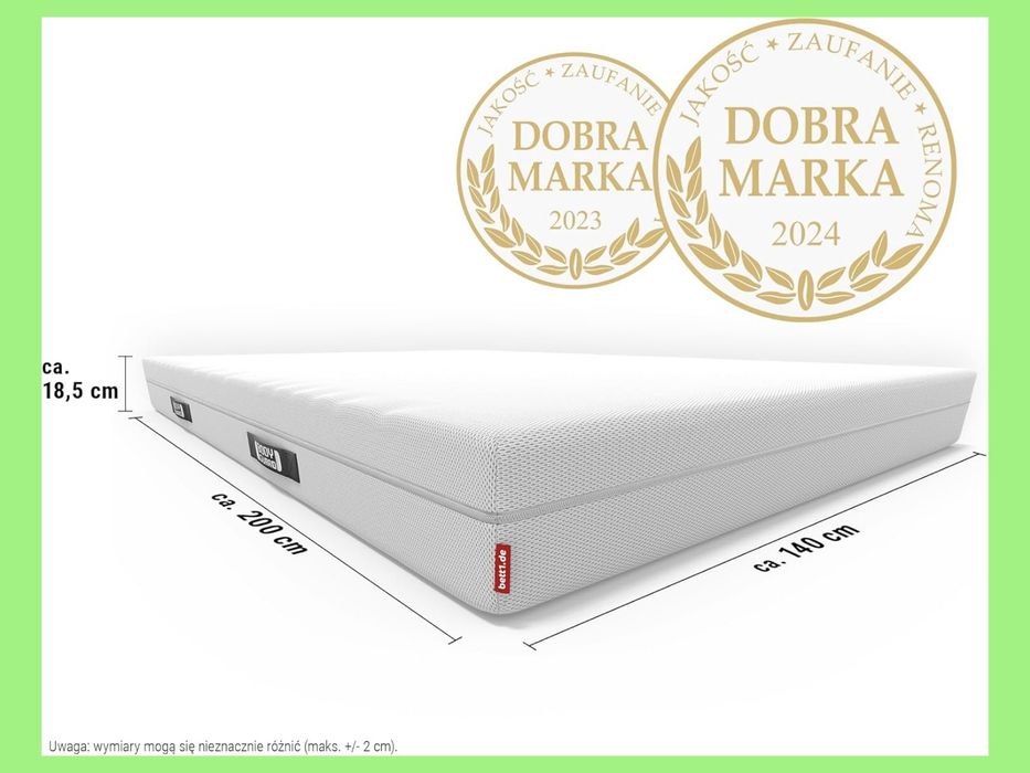 140x200 lub 160x200 i 180x200 DOSTAWA GRATIS w GW Bett1 BodyGuard