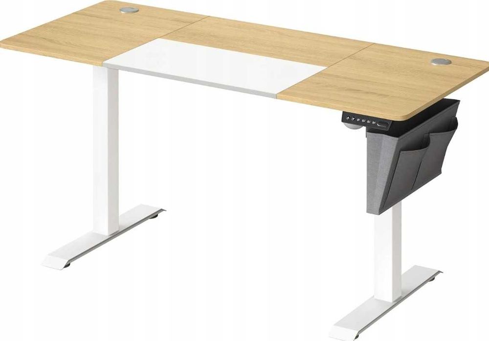 Biurko z elektrycznie regulowaną wysokością, ergonomiczne regulowane