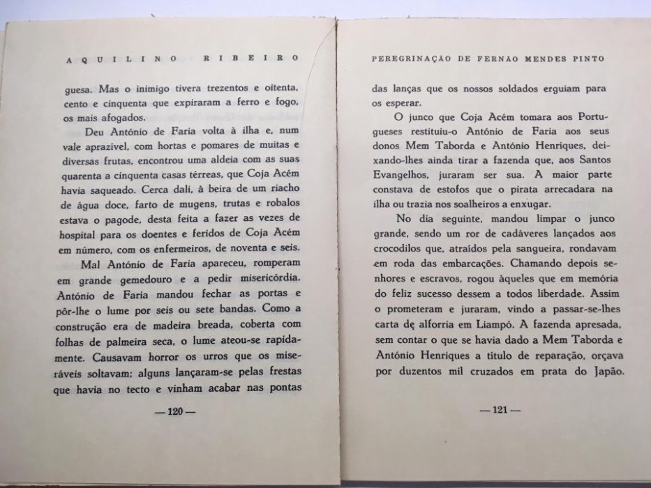 Livro - Peregrinação de Fernão Mendes Pinto