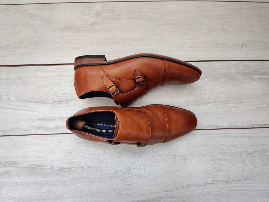 Зручні чоловічі шкіряні туфлі на стопу 28 см charles southwell