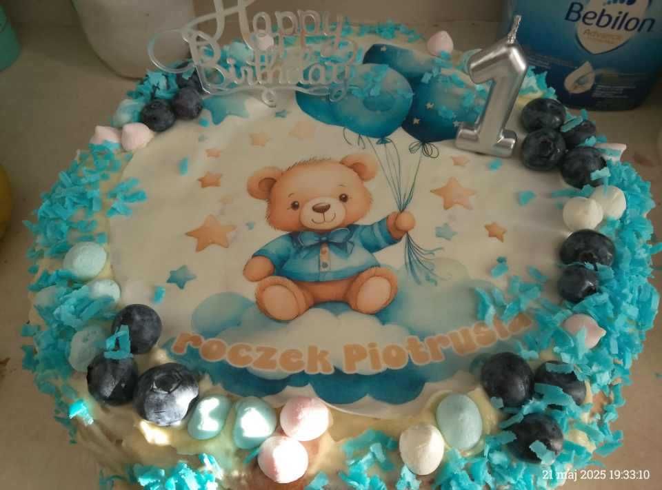 balon roczek balony topper na tort