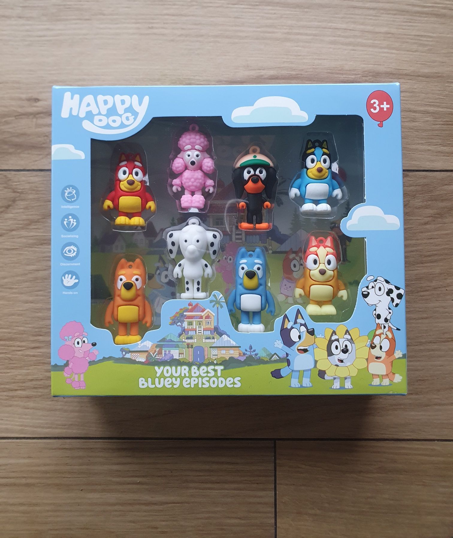 Ruchome figurki akcji Bluey Bingo Rodzinka duży zestaw 8 figurek